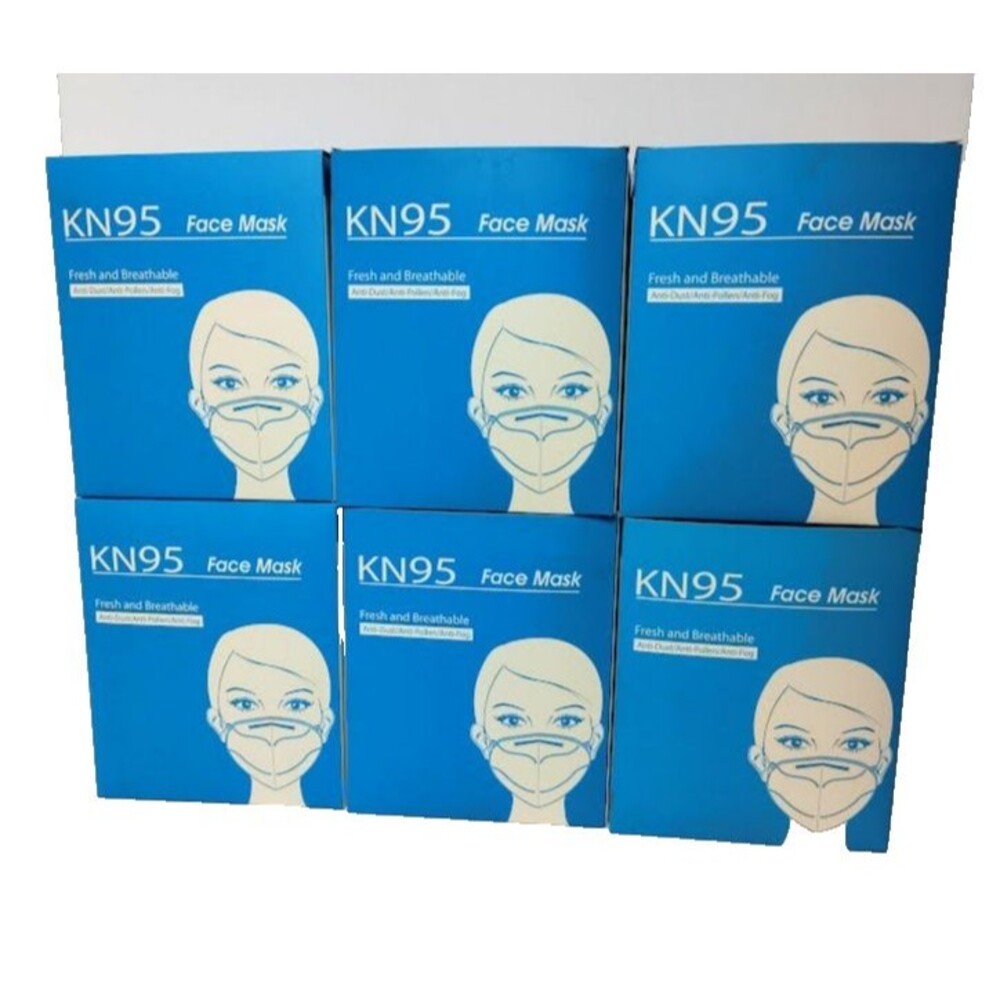 150 K95 Face Masks White 6 Boxes of 25 Each Cool Bailey Disposable Personal Use